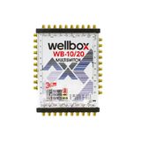 wellbox Yüksek Sinyal Toplama Özellikli 20 Daireli Merkezi Uydu Santralı Adaptör Dahil Multiswitch 10/20
