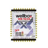 wellbox Yüksek Sinyal Toplama Özellikli 24 Daireli Merkezi Uydu Santralı Adaptör Dahil Multiswitch 10/24