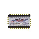 wellbox Yüksek Sinyal Toplama Özellikli 8 Daireli Merkezi Uydu Santralı Adaptör Dahil Multiswitch 10/8