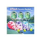 WELLCOLD Yüksek Kalite Düşük Sarsılma Pro Tenis Raketi 27 Inch L1 + Taşıma Çantası 1 Adet Top