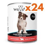 Welldone Puppy Kuzu Etli Pate 24x415 gr Yavru Köpek Konservesi