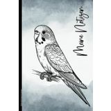 Wellensittich Buch für Notizen: Welli Notizbuch A5 liniert Vogelmotiv auf Notizheft Geschenk für Vogelliebhaber Vogelfreunde und Wellensittiche Fans Schreibheft mit Sittiche für Ornithologen