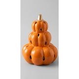 Wellesley Manor Pumpkin Space Kokulu Dekoratif El Boyama Seramik BalkabağıGC Harvest Seramik Balkabağı Mumluk, Turuncu, El Boyaması, Balkabağı Baharatlı Kokulu, Parlak, 21x15 cm