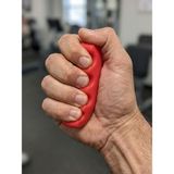 Wellflex Silikon Stres Aparatı El Egzersiz Güçlendirici Fizik Tedavi El Bilek Parmak Güçlendirme Elliği - Kırmızı