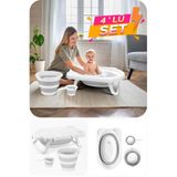Wellgro 4 Parça Bebek Küvet Seti File hediyeli, Bebek Banyo Küveti