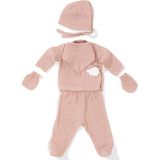 Wellgro Angel Wings Hastane Çıkışı Müslin 5'li Yeni Doğan Seti-Pembe - Yenidoğan