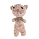 WellGro Cuddly Amigurumi Pembe Kedicik Oyuncak