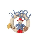 Wellgro Cuddly Amigurumis Ayıcık Çocuk Odası Kapı Ve Duvar Süsü - Mavi
