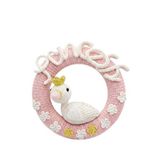 Wellgro Cuddly Amigurumis Kuğu Çocuk Odası Kapı Ve Duvar Süsü - Pembe