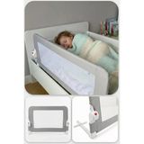 Wellgro Littles 83*48 Cm Gri Yatak Bariyeri, Çocuk Yatak Korkuluğu