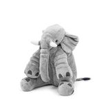 Wellgro Orta Boy Peluş Fil Uyku & Oyun Arkadaşı 40 Cm - Gri