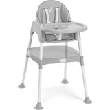Wellgro Pretty Gri 3in1 Çalışma Masalı Mama Sandalyesi 0-3 Yaş İçin Ergonomik Tasarım