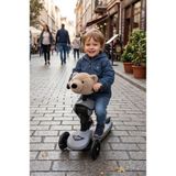 Wellgro Softyheads Çok Amaçlı Peluş Aksesuar - Scooter, Bisiklet, Bebek Arabası Başlığı, Kahve Ayı - Kahverengi