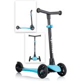 WellGro Turbo 3 Tekerli Yükseklik Ayarlı Mavi Scooter