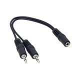 Wellhise 2.5 Mm Erkek - 2X3.5 Mm Dişi Mikrofon Kulaklık Ayırıcı K