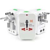 WellHise Evrensel Priz Çevirici Seyahat Tipi Universal Adaptör – İngiliz, Amerikan ve Avustralya Fiş Uyumlu, +150 Ülke İçin Priz Çevirici (Voltaj Dönüştürmez)