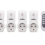 WellHise Priz 4'lü Uzaktan Kumandalı Priz 4+1 3680W Çocuk Korumalı Priz