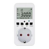 WellHise TM08 Hassasiyet Ayarlı Fotoselli Priz - 0-99 Lüks Dijital Işık Sensörü, Geri Sayımlı Zamanlayıcı, 16A 3680W Yüksek Güç, Pil Yedeklemeli Akıllı Gece Sensörü