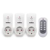 Wellhise Yk02-gr-3+1 Uzaktan Kumandalı 3'lü Priz Seti 3680w