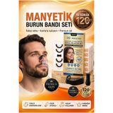 welliva Manyetik Burun Bandı Seti Premium 120’li , Horlama Azaltıcı Mıknatıslı Siyah Dilatörü Aparatı kartekk