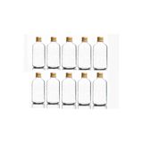 Wellline 10 Adet 100Ml Çok Amaçlı Cam Şişe Küçük Gold Kapak Oda Kokusu Esans Yağ Şişesi 10X100Ml 8697431705314