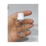 wellLine 10 Adet Boş Şişe beyaz kilitli kapaklı Kolonya Şişesi Doldurulabilir Cep Plastik Parfüm Şişesi 30 Ml SpreyliSi0068