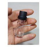 Wellline 10 Adet Boş Şişe Siyah Içten Damlalık Kapaklı Kolonya Doldurulabilir Cep Cam Parfüm Şişesi 10 Ml 8697431745524