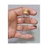 wellLine 100 Adet Boş gold kapaklı Kolonya Şişesi Doldurulabilir Cep Plastik Parfüm Şişesi 30 Ml