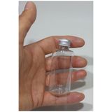 Wellline 100 Adet Boş Silver Gümüş Renk Kapaklı Kolonya Şişesi Doldurulabilir Cep Plastik Parfüm Şişesi 50 Ml 8697431713498