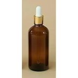Wellline 100 Cc Cam Damlalıklı Amber Şişe [100 Cc=100Ml X 3 Adet] / Ecza Şişesi/Dropper Şişe 8697431704278