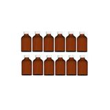 wellLine 12 Adet Cam Kavanoz Oda Kokusu Şişesi Küçük Vazo Kapaklı 12x100ml