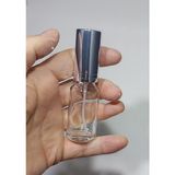 Wellline 15 Adet Boş Gümüş Kapaklı Kolonya Şişesi Doldurulabilir Cep Cam Parfüm Şişesi 20 ml 8697431 - Çok Renkli