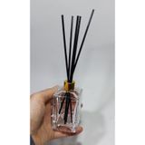 Wellline 2 Adet Boş Kare Şişe Esas Bambu Çubuklu Oda Kokusu Için 100 Ml 10 Adet Bambu Çubuklu 8697431760253