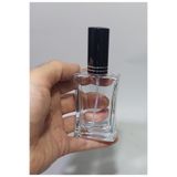 wellLine (2 ADET) Cam Yeniden Doldurulabilir Sprey Kolonya Parfüm Şişesi 50 ml - Boş Şişe metal siyah Kapaklı