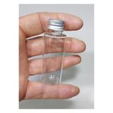 wellLine 20 Adet Boş gümüş renk kapaklı Kolonya Şişesi Doldurulabilir Cep Plastik Parfüm Şişesi 30 Ml