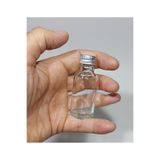 Wellline 20 Cc Kolonya,Parfüm Şişesi Hediyelik 3 Adet Çok Amaçlı Tıpalı Ve Silver Gümüş Kapaklı Cam Boş Şişe 8697431774365