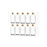 wellLine 25 Adet 100ml Çok Amaçlı Cam boş Şişe Küçük Gold Kapak Oda Kokusu Esans Yağ Şişesi