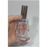 wellLine 3 Adet 50ml Çok Amaçlı Cam Şişe Küçük metal gold renk sprey Kapak parfüm,kolonya Esans Yağ Şişesi