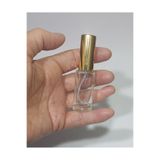 wellLine 3 Adet Boş Şişe gold renk Spreyli Kolonya Şişesi Doldurulabilir Cep cam Parfüm Şişesi 5 Ml