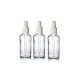 Wellline 30 Cc Cam Damlalıklı Şeffaf Şişe [30 Cc=30Ml X 3 Adet] / Ecza Şişesi/Dropper Şişe 8697431701245