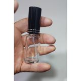 Wellline 5 Adet Boş Metal Siyah Kapaklı Kolonya Şişesi Doldurulabilir Cep Cam Parfüm Şişesi 20 Ml 8697431794415