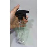 wellLine 50 Adet Boş Fısfıs Sprey Şişe 400 Ml Şeffaf Siyah Spreyli Deterjan Ve Parfüm Şişesi 869743173295