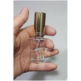 wellLine 50 Adet Boş Gold Kapaklı Kolonya Şişesi Doldurulabilir Cep Cam Parfüm Şişesi 20 Ml, Spreylise0082