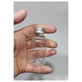 Wellline 50 Adet Boş Silver Gümüş Renk Kapaklı Kolonya Şişesi Doldurulabilir Cep Plastik Parfüm Şişesi 50 Ml 8697431700134
