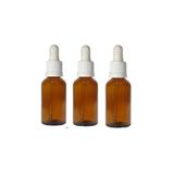 Wellline 50 Cc Cam Damlalıklı Amber Şişe [50 Cc=50Ml X 3 Adet] / Ecza Şişesi/Dropper Şişe 8697431732584