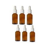 Wellline 50 Cc Cam Damlalıklı Amber Şişe [50 Cc=50Ml X 6 Adet] / Ecza Şişesi/Dropper Şişe 869743170654
