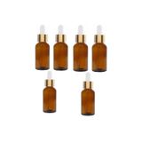 Wellline 50 Cc Cam Damlalıklı Amber Şişe [50 Cc=50Ml X 6 Adet] / Ecza Şişesi/Dropper Şişe 869743170854