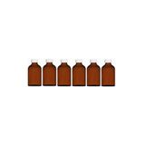 wellLine 6 Adet Cam Kavanoz Oda Kokusu Şişesi Küçük Vazo Kapaklı 6x100ml