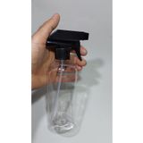 wellLine 8 adet Boş Fısfıs Sprey Şişe 400 Ml Şeffaf siyah spreyli deterjan ve parfüm şişesi