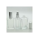 wellLine Boş Parfüm Şişesi 50 ml (1 ADET) (TEKRAR DOLDURULABİLİR) Içbükey Gri Metal Valf Ve Kapak Boş Şişe